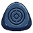Dark blue Return Stone with a dormant carved sigil